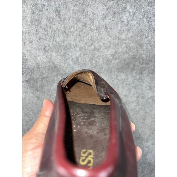 Bass Penny Loafers Shoes Mens Burgundy Red Leather Slip On Comfort Casual main image 8